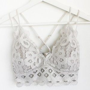 EDEN Dove Floral Padded Lace Bralette